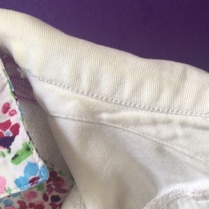 White Denim Sleeveless Jacket